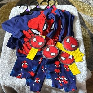 Marvel Spider-Man Kids Pajama Set - Blue and Red